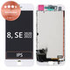 Displej pro iPhone 8, SE (2020), SE (2022), White, Dotykové sklo s rámem, Refurbished