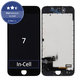 Displej In-Cell pro iPhone 7, Black, Dotykové sklo s rámem, FixPremium