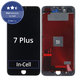 Displej In-Cell pro iPhone 7 Plus, Black, Dotykové sklo s rámem, FixPremium