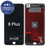 Displej In-Cell pro iPhone 8 Plus, Black, Dotykové sklo s rámem, FixPremium