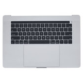 Apple MacBook Pro 15" A1707 (Late 2016 - Mid 2017) - Horní Rám Klávesnice + Klávesnice US + Mikrofon + Trackpad + Reproduktory (Silver)
