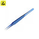 2UUL BlueT Curved Head - Titanová Pinzeta se Zakřivenou Hlavou (Hrot 0.1mm)