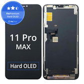 Displej Hard OLED pro iPhone 11 Pro Max, Dotykové sklo s rámem, FixPremium