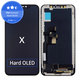 Displej Hard OLED pro iPhone X, Dotykové sklo s rámem, FixPremium