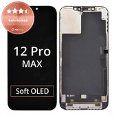 Displej pro iPhone 12 Pro Max, Dotykové sklo s rámem, Refurbished
