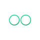Apple iPhone 11, 12, 12 Mini - Rám Sklíčka Zadní Kamery (Green) - 2ks