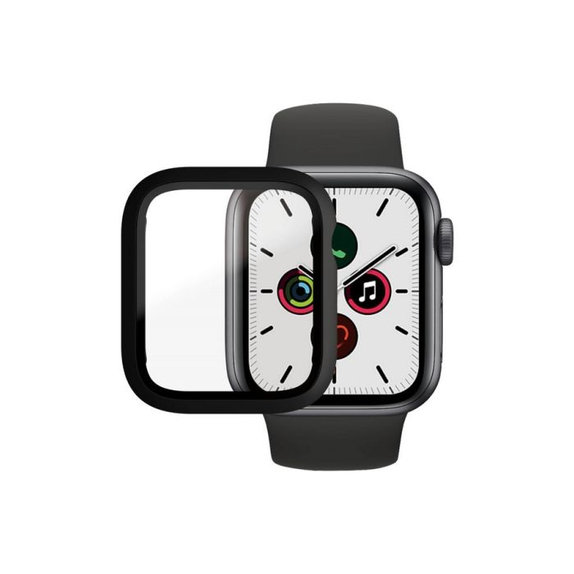 PanzerGlass - Tvrzené Sklo Full Body AB pro Apple Watch 4, 5, 6, SE (1st gen) a SE (2nd gen) 40mm, černá
