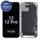 Displej In-Cell FHD pro iPhone 12, 12 Pro, Dotykové sklo s rámem, FixPremium