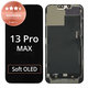 Displej pro iPhone 13 Pro Max, Dotykové sklo s rámem, Refurbished