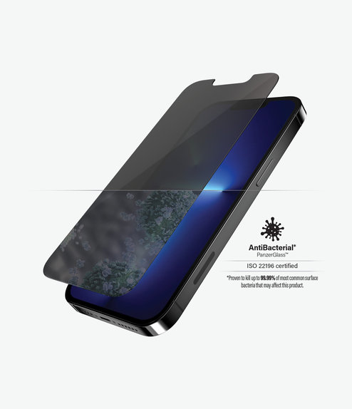 PanzerGlass - Tvrzené Sklo Standard Fit Privacy AB pro iPhone 13 Pro Max a 14 Plus, transparentná