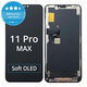 Displej Soft OLED pro iPhone 11 Pro Max, Dotykové sklo s rámem, FixPremium