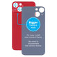 Apple iPhone 13 - Sklo Zadního Housingu se Zvětšeným Otvorem na Kameru (Red)