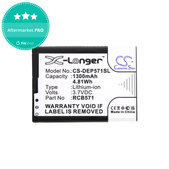 Baterie pro CPA Halo 11, 1300mAh, Li-Ion, 3.7 V, RCB571, HQ