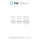 FixPremium - Vyměnitelné Gumičky pro AirPods Pro - Set 3ks (L, M, S), bílá