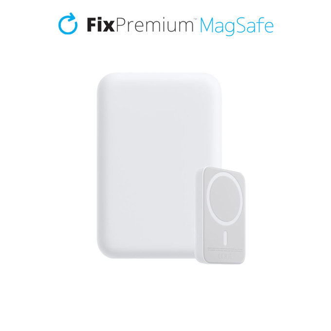 FixPremium - MagSafe PowerBank 5000mAh, bílá