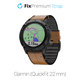 FixPremium - Kožený Řemínek pro Garmin (QuickFit 22mm), svetlě hnědá