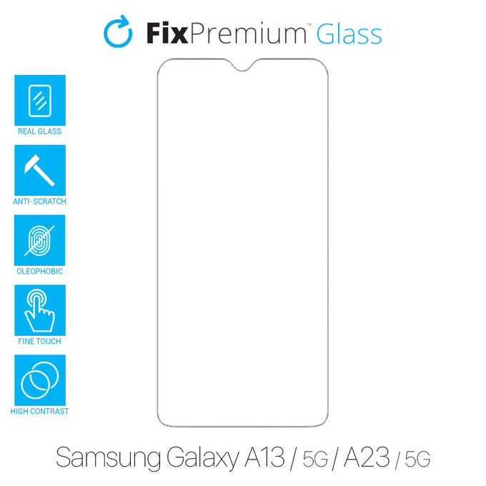 FixPremium Glass - Tvrzené sklo pro Samsung Galaxy A13, A13 5G, A23 a A23 5G