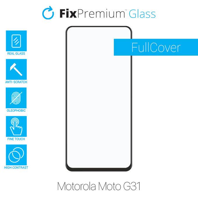 FixPremium FullCover Glass - Tvrzené Sklo pro Motorola Moto G31