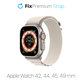 FixPremium - Řemínek Alpine Loop pro Apple Watch (42, 44, 45 a 49mm), starlight