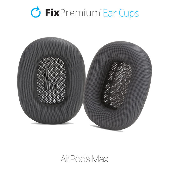 Náhradní Náušníky pro Apple AirPods Max (Fabric), space gray