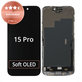 Displej pro iPhone 15 Pro, Dotykové sklo s rámem, Refurbished
