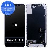 Displej Hard OLED pro iPhone 14, Dotykové sklo s rámem, FixPremium