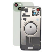Apple iPhone 15 Plus - Sklo Zadního Housingu + Sklíčko Kamery + Kovová Destička + Magsafe Magnet (Green)