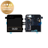 Samsung Galaxy Z Flip 6 F741B - LCD Displej + Dotykové Sklo + Rám (Vnější) (Crafted Black) - GH97-30012E Genuine Service Pack