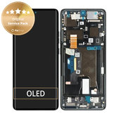 Motorola Edge 50 Ultra - LCD Displej + Dotykové Sklo + Rám (Forest Grey) - 5D68C24483 Genuine Service Pack