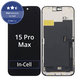 Displej In-Cell FHD pro iPhone 15 Pro Max, Dotykové sklo s rámem, FixPremium