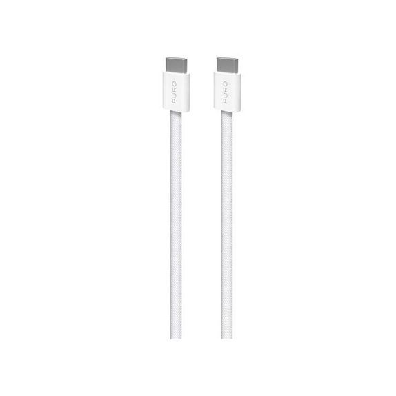 PURO - USB-C Kabel / USB-C, 240W, Fabrik FABK4, 2 m, bílá