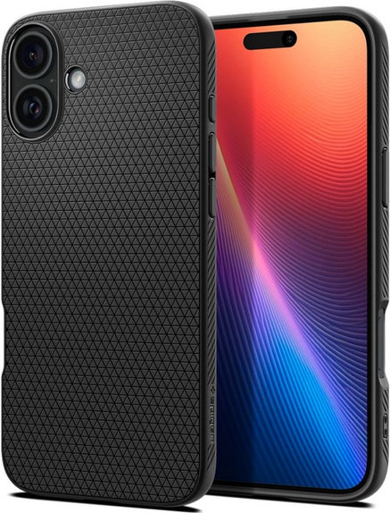 Spigen - Pouzdro Liquid Air pro iPhone 16, matte black