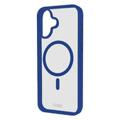 SBS - Puzdro Mag Frame s MagSafe pro iPhone 16, modra