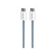 PURO - USB-C Kabel / USB-C, 60W, Fabrik FABK4, 1,5 m, blue lagon