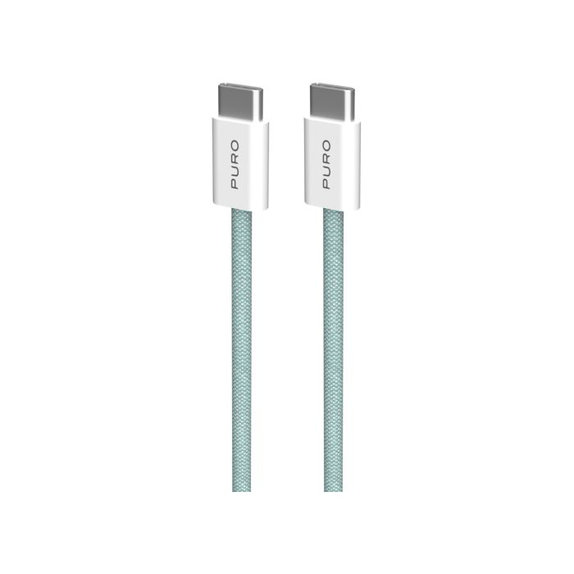 PURO - USB-C Kabel / USB-C, 60W, Fabrik FABK4, 1,5 m, island mist