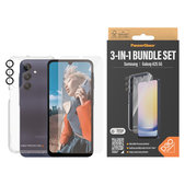 Bundle Hoops + Tvrzené sklo UWF + Hard Case D3O pro Samsung Galaxy A25 5G, Transparentní, PanzerGlass