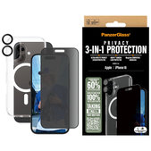 Bundle Hoops + Tvrzené sklo UWF Privacy + Hard Case pro iPhone 16, PanzerGlass