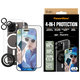 Bundle Hoops + Tvrzené sklo UWF + Hard Case + Magnetic Ring Mount pro iPhone 16 Pro, PanzerGlass