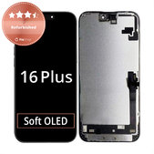 Displej pro iPhone 16 Plus, Dotykové sklo s rámem, Refurbished