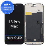 Displej Hard OLED pro iPhone 15 Pro Max, Dotykové sklo s rámem, FixPremium