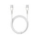 Baseus - Kabel USB-C/USB-C, 1.5m, bílá