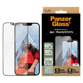 Tvrzené sklo UWF s aplikátorem pro iPhone 17e/16e/14/13/13 Pro, Černá, PanzerGlass