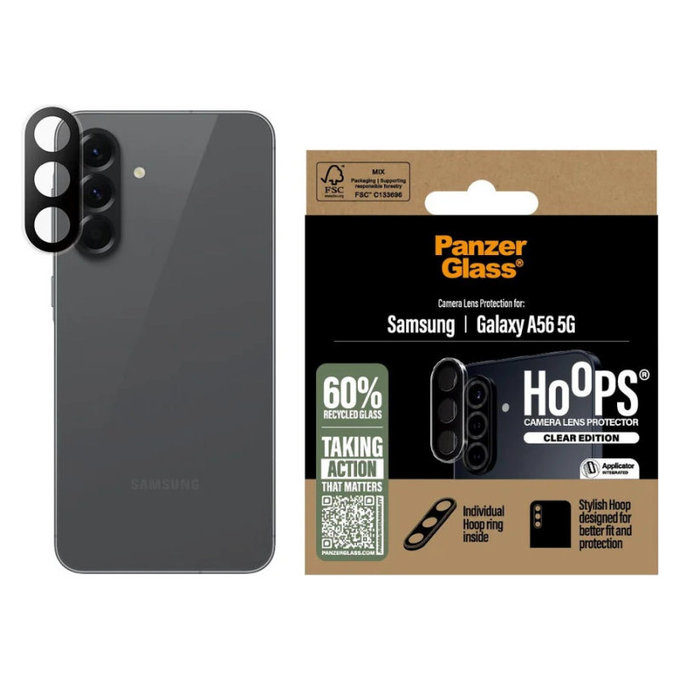 Ochranný kryt objektivu Hoops pro Samsung A56 5G, Čirá, PanzerGlass