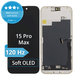 Displej Soft OLED pro iPhone 15 Pro Max, Dotykové sklo s rámem, DIAGNOSTIC