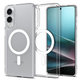 Spigen - Pouzdro Ultra Hybrid s MagSafe pro Samsung Galaxy S25 Edge, bílá