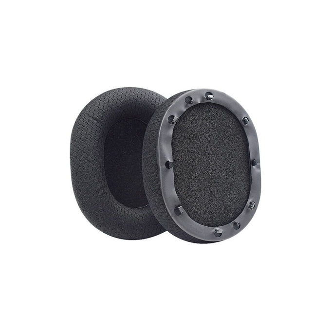 Náhradní Náušníky pro Razer BlackShark, Paměťová pěna + Textil, Černé, Chladivý gel, 1 pár