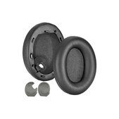 Náhradní Náušníky pro Sony WH-1000XM4, Paměťová pěna + PU kůže, Černé, 1 pár
