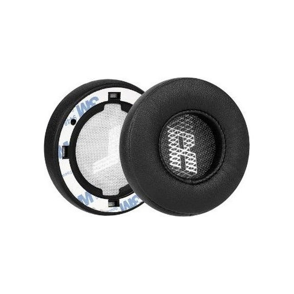 Náhradní Náušníky pro JBL E45BT, Paměťová pěna + PU kůže, Černé, 1 pár