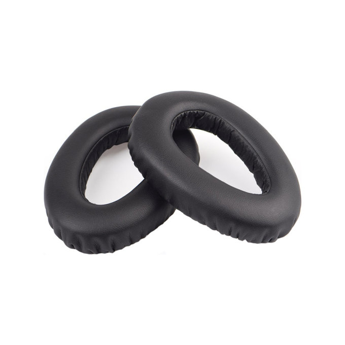 Náhradní Náušníky pro Sennheiser PXC550, Paměťová pěna + PU kůže, Černé, 1 pár