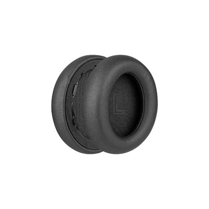 Náhradní Náušníky pro Anker Soundcore Life Q30, Q35, Paměťová pěna + PU kůže, Černé, 1 pár